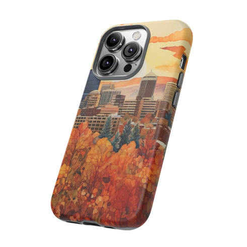 An Urban Autumn Overlook - Impact Resistant Phone Case